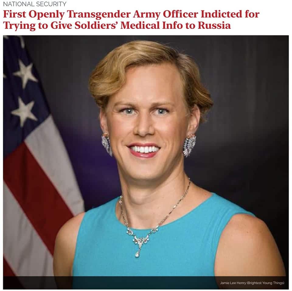 перший транс-гендер в армії США Джеймі Лі Генрі