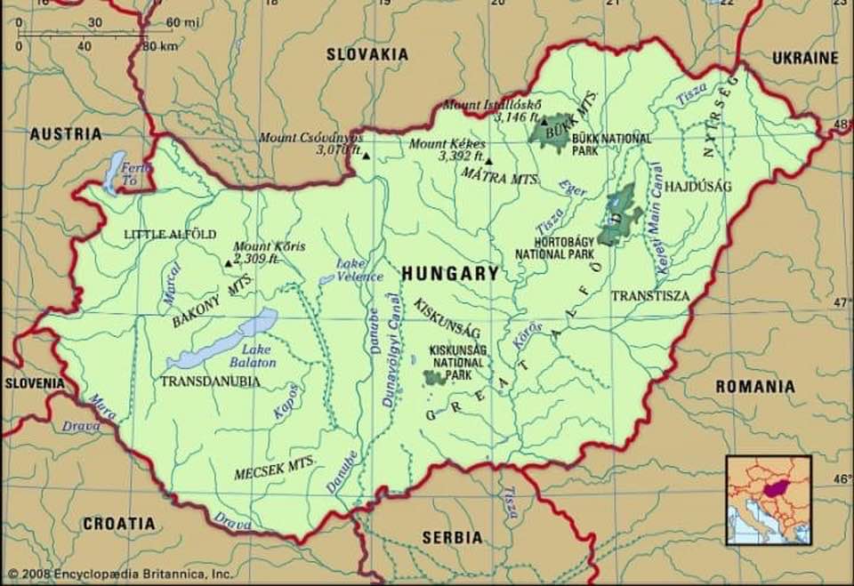 мадярщина – угорщина карта
