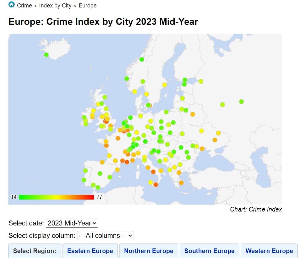 найкримінальніші міста світу